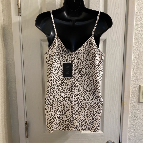 ATM Lunar Leopard 100% Silk Neutral Cami (S) - Picture 12 of 14